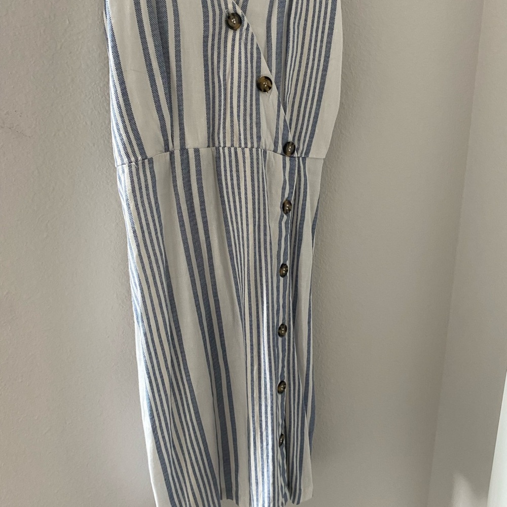 Striped Button-Down Dress - Picture 2 of 6
